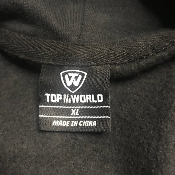 NWT LSU Tigers Black pullover Hoodie  Men's Size XL Embroider Letters - Picture 3 of 6